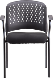 Breeze Chair Without Casters | Black Frame - Black Fabric