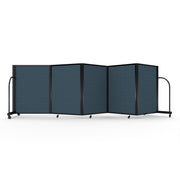 Screenflex Full Motion Divider, 4' x 14'1", Black Frame, Lake
