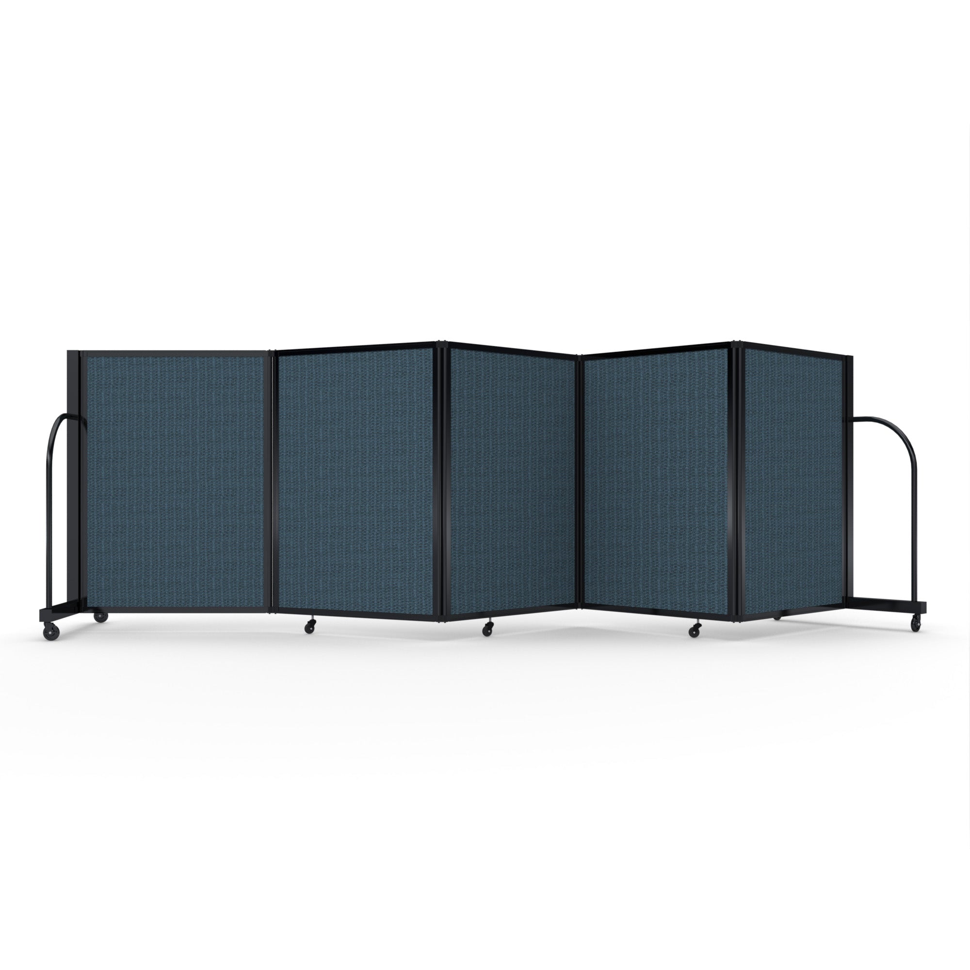 Screenflex Full Motion Divider, 4' x 14'1", Black Frame, Lake