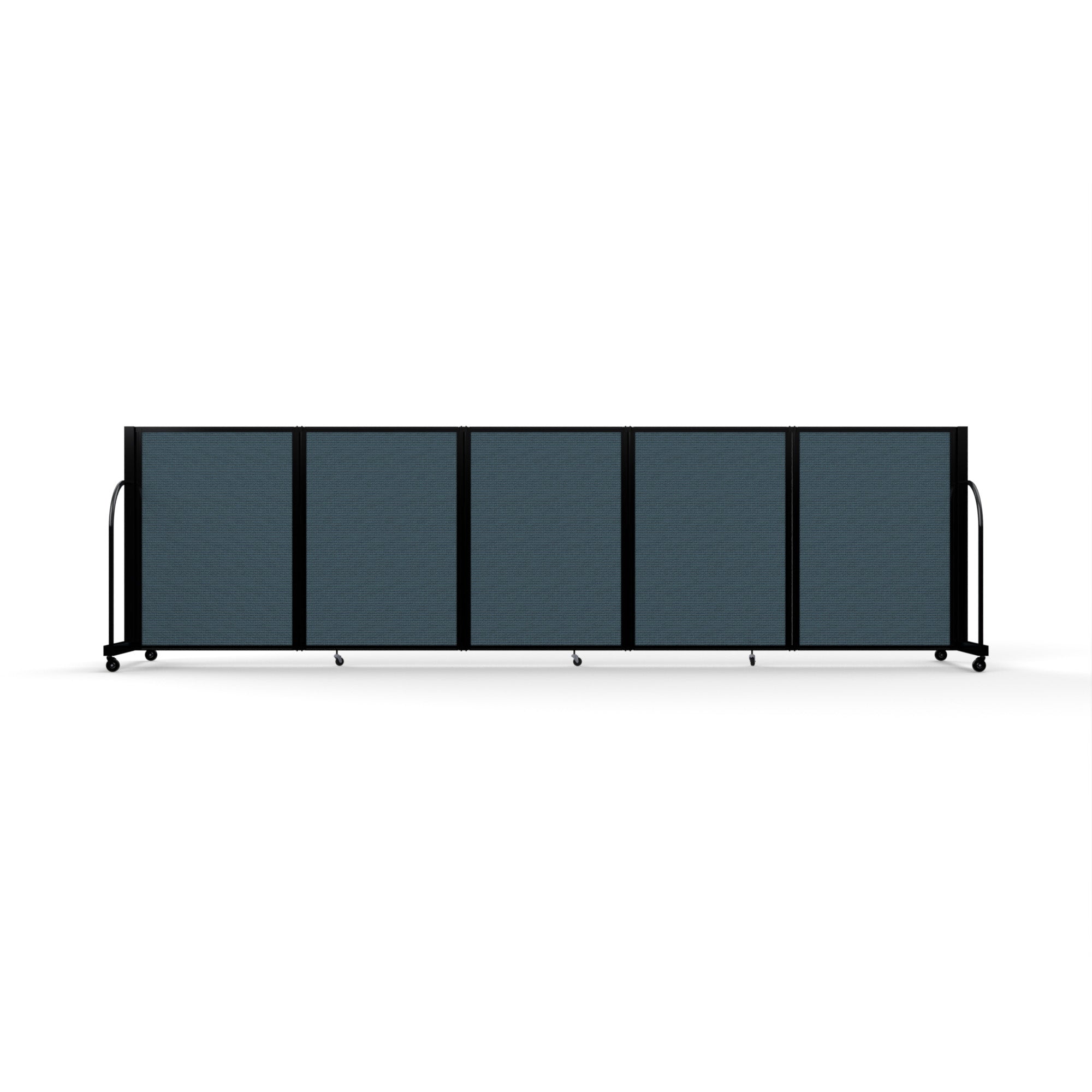 Screenflex Full Motion Divider, 4' x 14'1", Black Frame, Lake