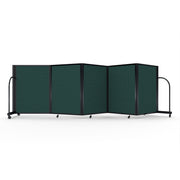 Screenflex Full Motion Divider, 4' x 14'1", Black Frame, Mallard