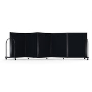 Screenflex Full Motion Divider, 4' x 14'1", Black Frame, Coal Vinyl