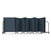 Screenflex Full Motion Divider, 4' x 19'7", Black Frame, Lake