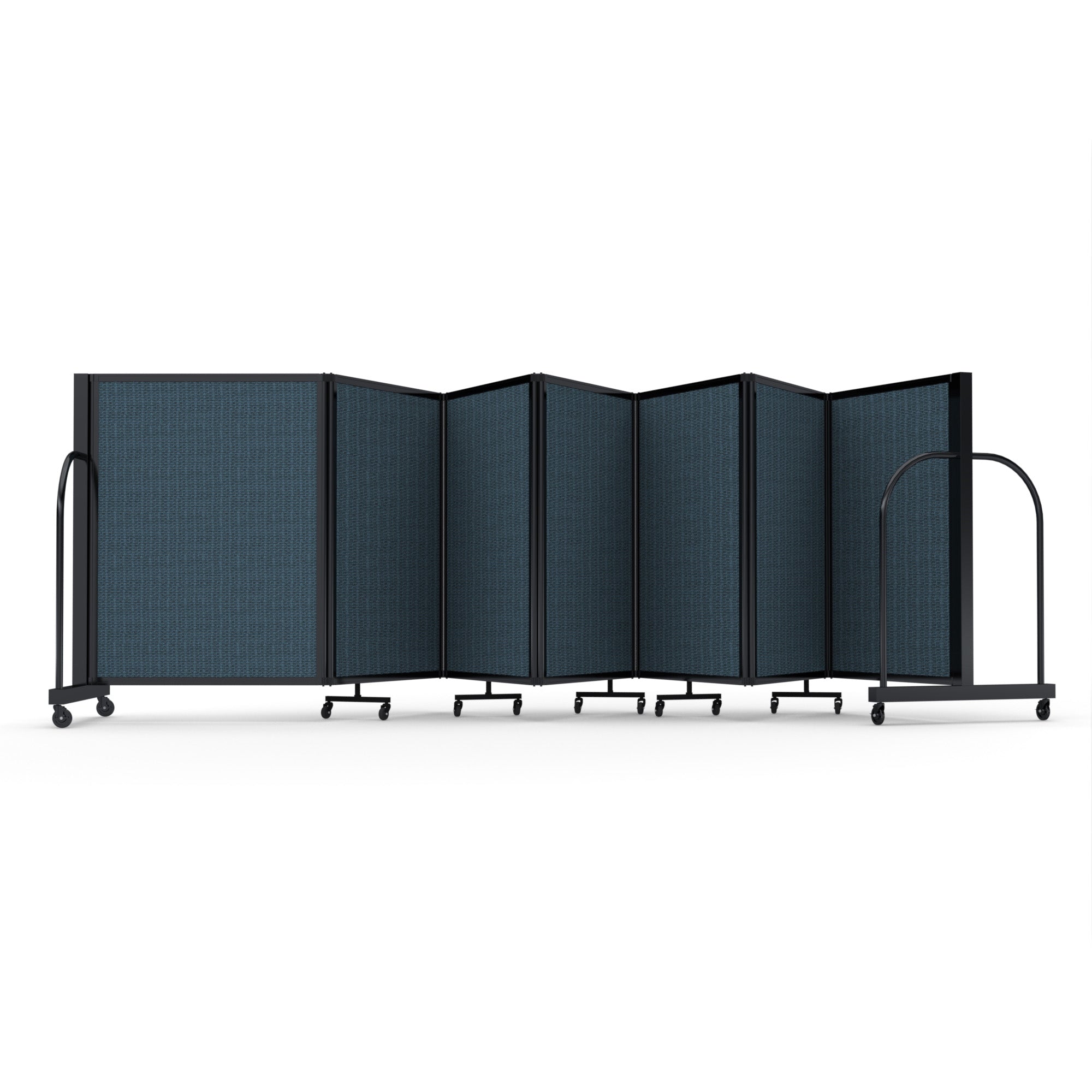 Screenflex Full Motion Divider, 4' x 19'7", Black Frame, Lake
