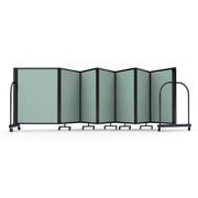 Screenflex Full Motion Divider, 4' x 19'7", Black Frame, Mint Vinyl