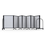 Screenflex Full Motion Divider, 4' x 19'7", Black Frame, Ice Vinyl