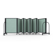 Screenflex Full Motion Divider, 4' x 25'1", Black Frame, Mint Vinyl