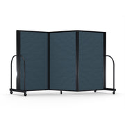 Screenflex Full Motion Divider, 5' x 8'7", Black Frame, Lake