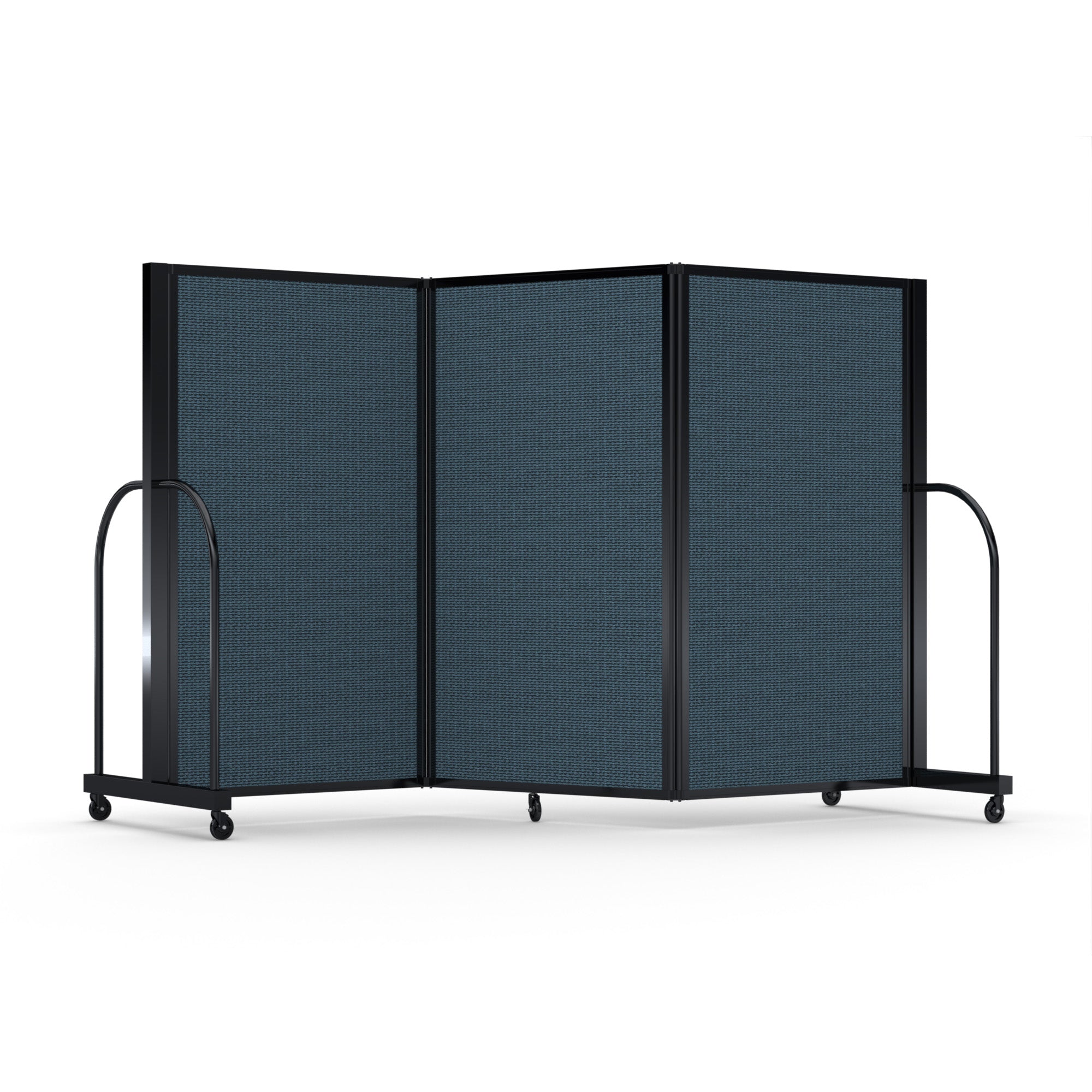 Screenflex Full Motion Divider, 5' x 8'7", Black Frame, Lake