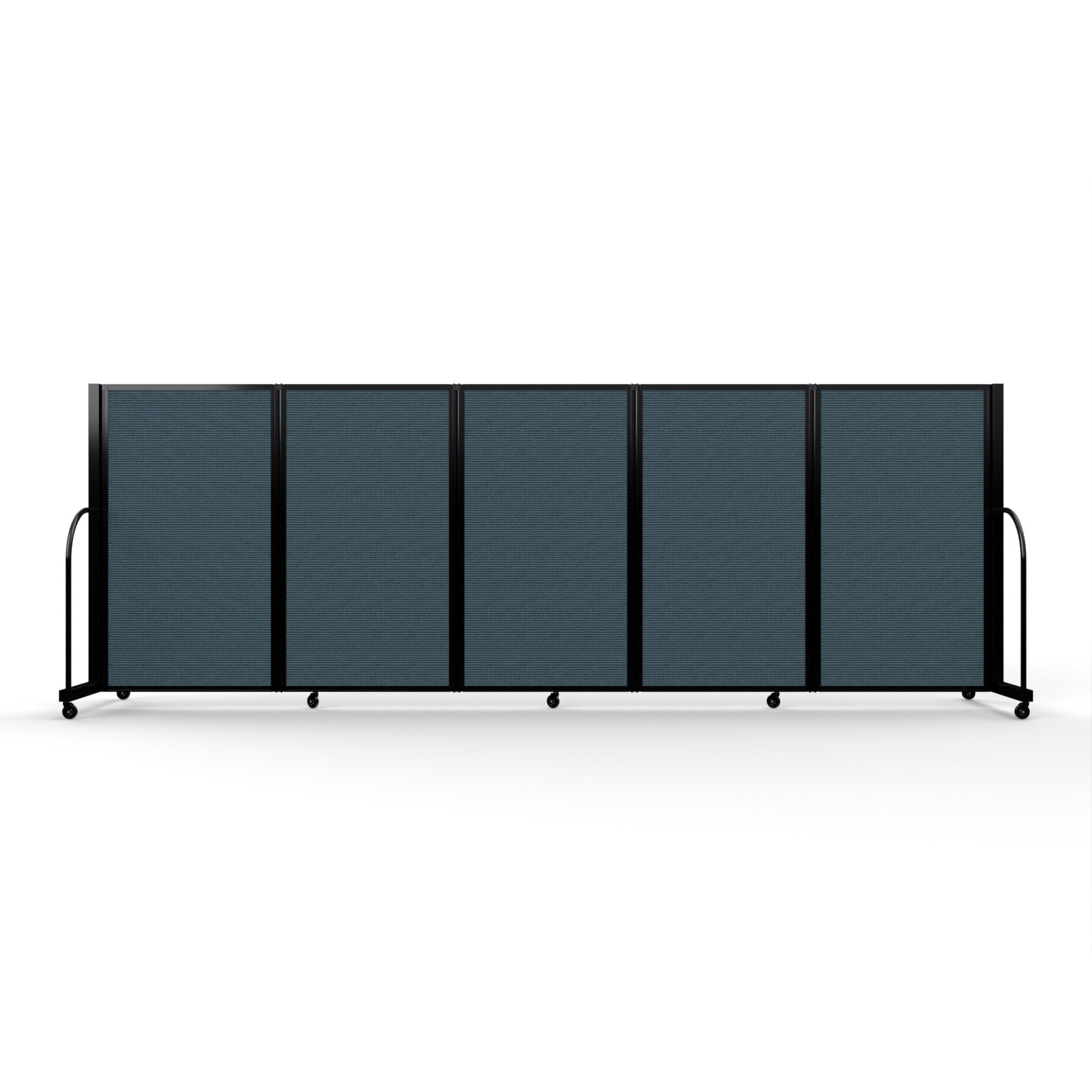 Screenflex Full Motion Divider, 5' x 14'1", Black Frame, Lake