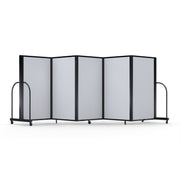 Screenflex Full Motion Divider, 5' x 14'1", Black Frame, Ice Vinyl