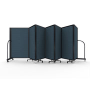 Screenflex Full Motion Divider, 5' x 19'7", Black Frame, Lake
