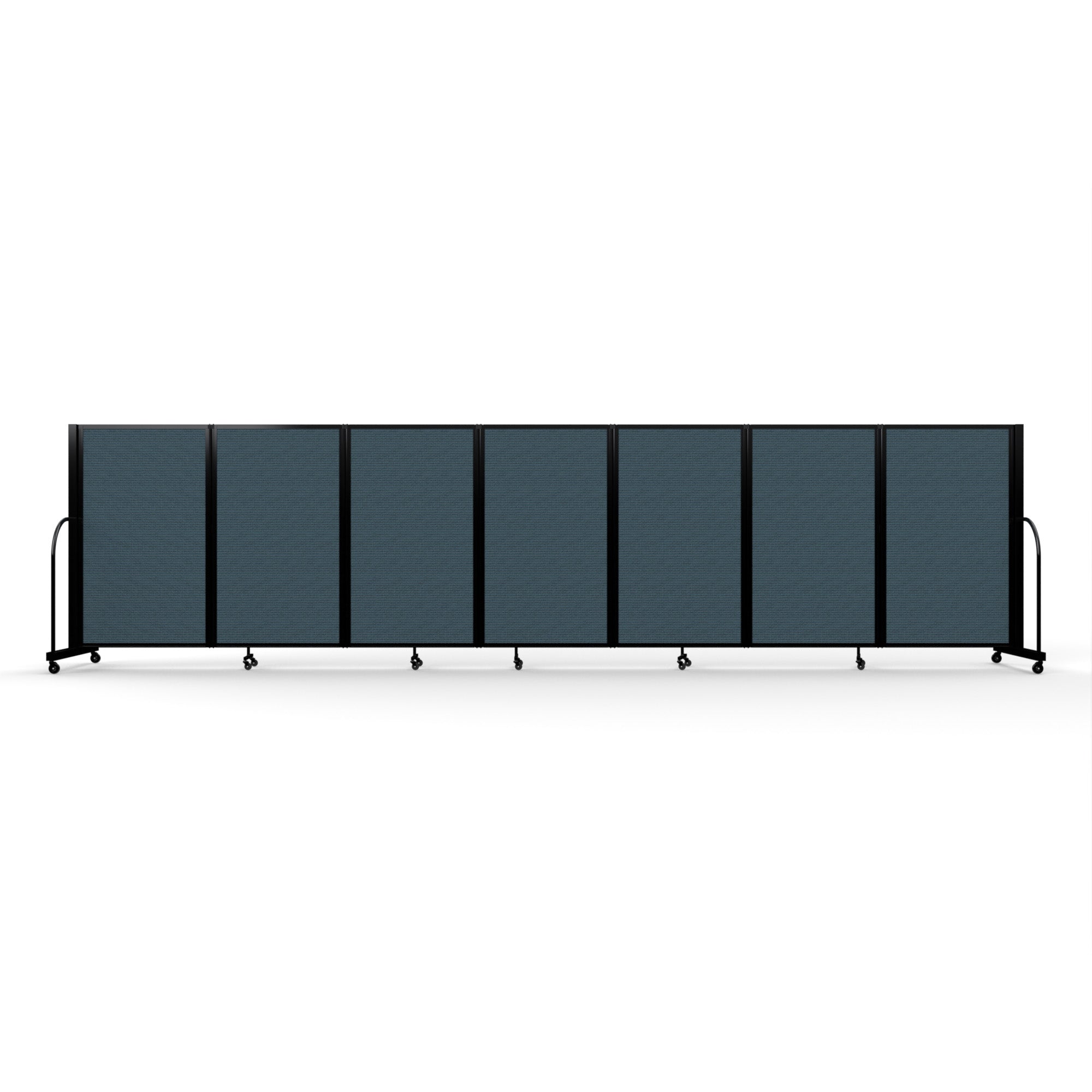 Screenflex Full Motion Divider, 5' x 19'7", Black Frame, Lake