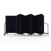 Screenflex Full Motion Divider, 5' x 19'7", Black Frame, Black