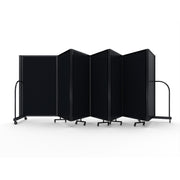 Screenflex Full Motion Divider, 5' x 19'7", Black Frame, Coal Vinyl