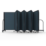 Screenflex Full Motion Divider, 5' x 25'1", Black Frame, Lake