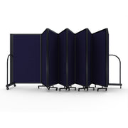 Screenflex Full Motion Divider, 5' x 25'1", Black Frame, Navy