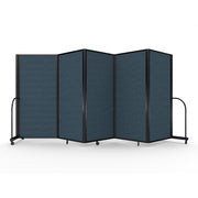 Screenflex Full Motion Divider, 6' x 14'1", Black Frame, Lake