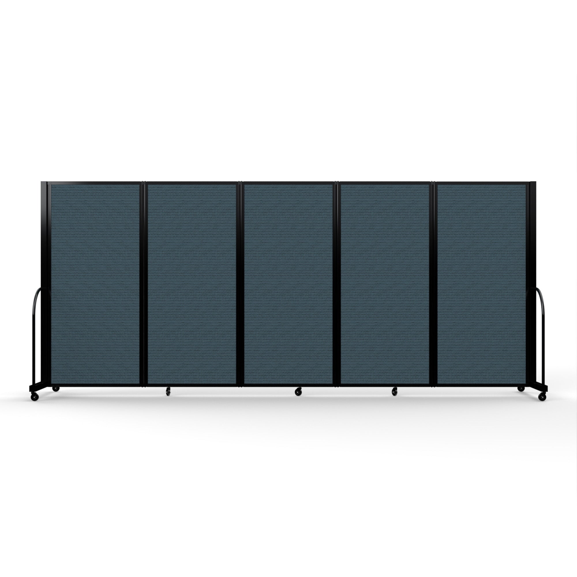 Screenflex Full Motion Divider, 6' x 14'1", Black Frame, Lake