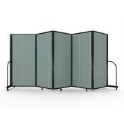 Screenflex Full Motion Divider, 6' x 14'1", Black Frame, Sea Green