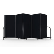 Screenflex Full Motion Divider, 6' x 14'1", Black Frame, Coal Vinyl
