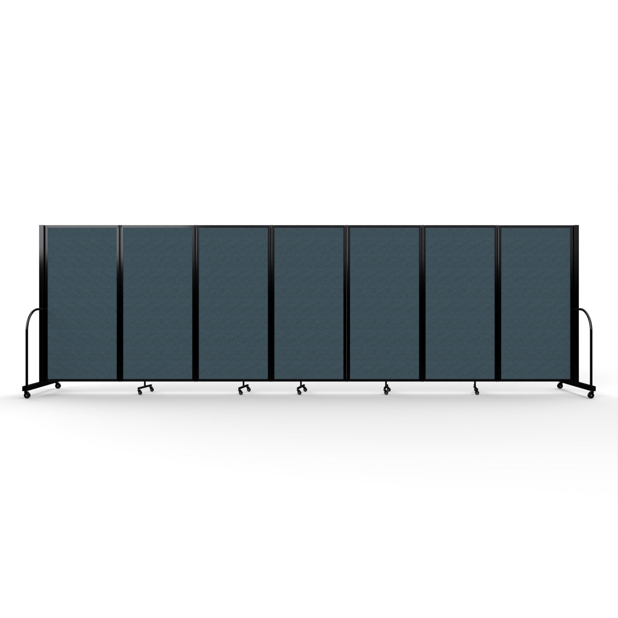 Screenflex Full Motion Divider, 6' x 19'7", Black Frame, Lake