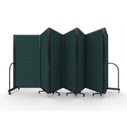 Screenflex Full Motion Divider, 6' x 19'7", Black Frame, Mallard