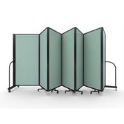 Screenflex Full Motion Divider, 6' x 19'7", Black Frame, Mint Vinyl