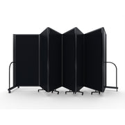Screenflex Full Motion Divider, 6' x 19'7", Black Frame, Coal Vinyl