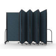 Screenflex Full Motion Divider, 6'10" x 25'1", Black Frame, Lake
