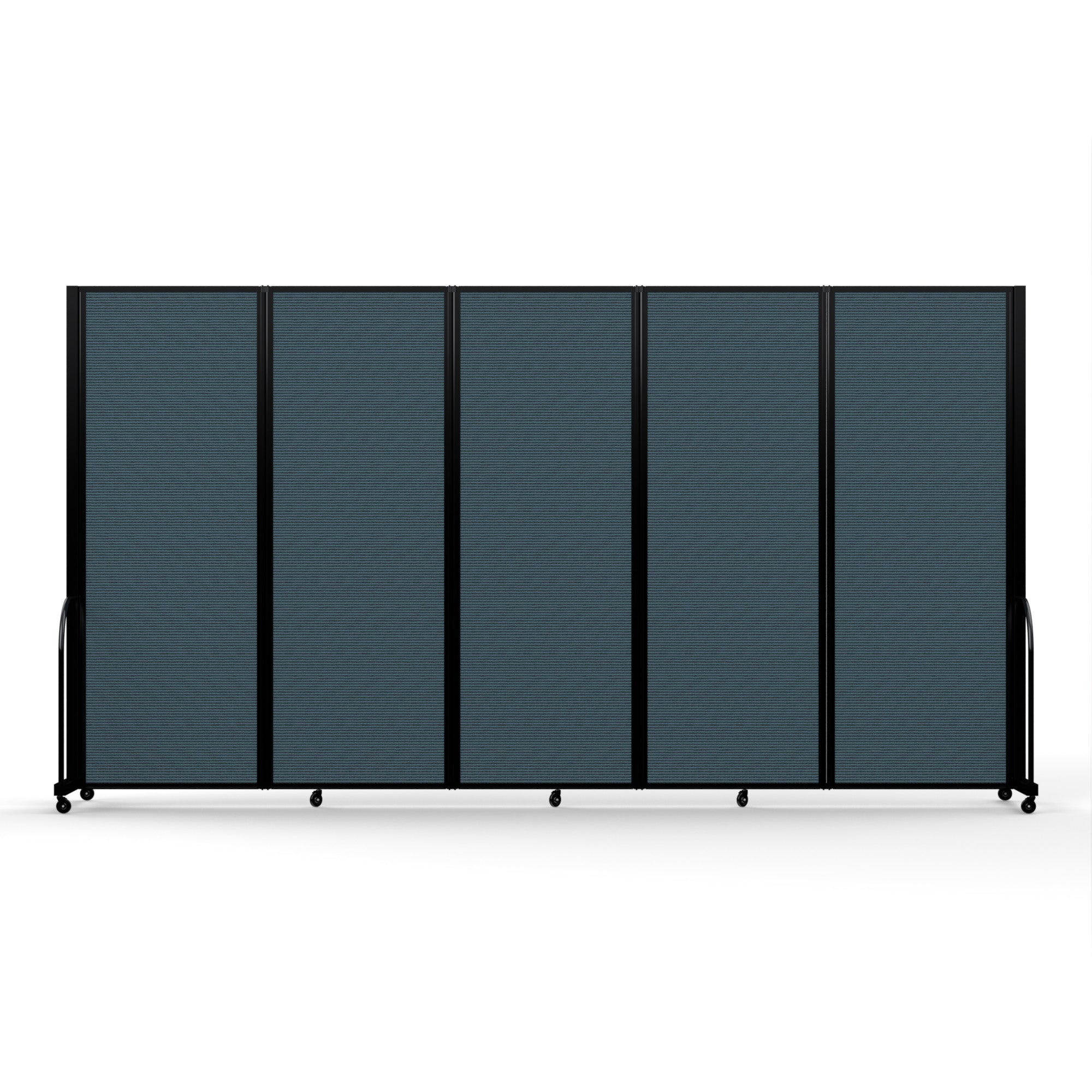Screenflex Full Motion Divider, 7'6" x 14'1", Black Frame, Lake