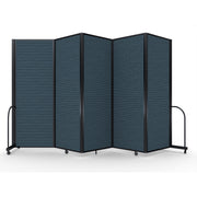 Screenflex Full Motion Divider, 7'6" x 14'1", Black Frame, Lake