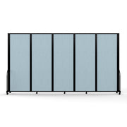 Screenflex Full Motion Divider, 7'6" x 14'1", Black Frame, Blue Tide Vinyl