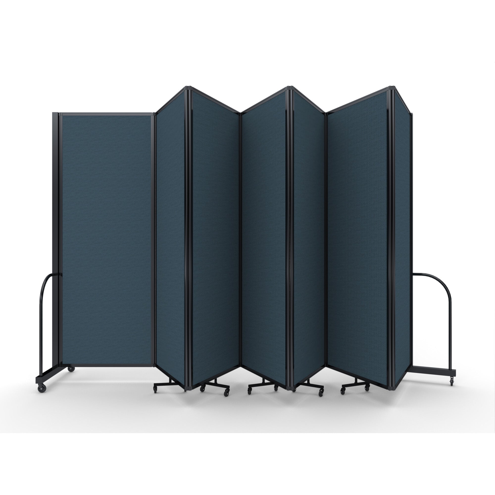 Screenflex Full Motion Divider, 7'6" x 19'7", Black Frame, Lake