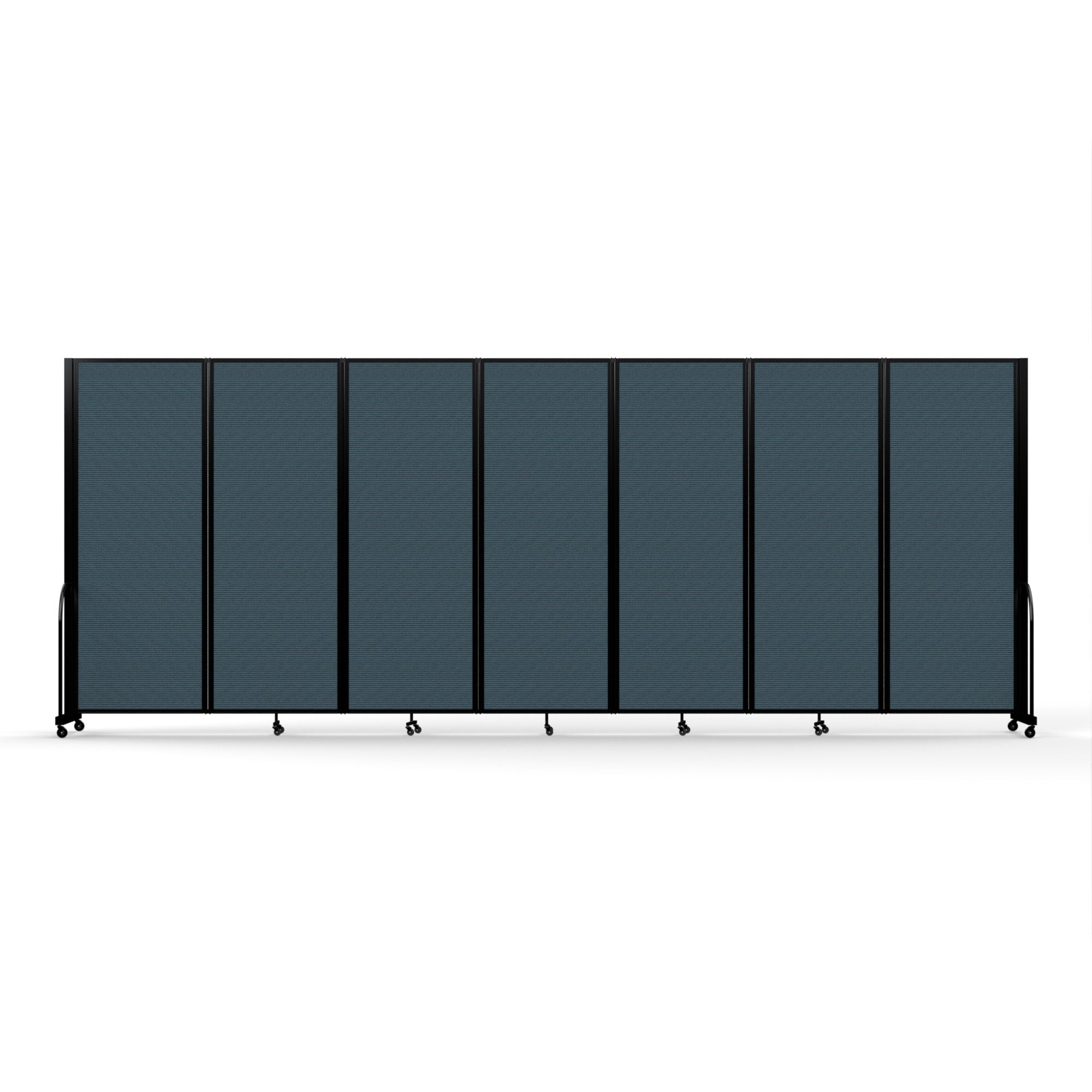 Screenflex Full Motion Divider, 7'6" x 19'7", Black Frame, Lake