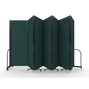 Screenflex Full Motion Divider, 7'6" x 19'7", Black Frame, Mallard