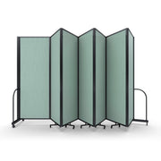Screenflex Full Motion Divider, 7'6" x 19'7", Black Frame, Mint Vinyl
