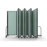 Screenflex Full Motion Divider, 7'6" x 25'1", Black Frame, Mint Vinyl