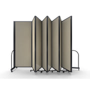 Screenflex Full Motion Divider, 7'6" x 25'1", Black Frame, Hazelnut Vinyl
