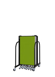 Signature Room Divider - 4'H x 20' 5"L - 11 Panel, Apple Green, Fabric