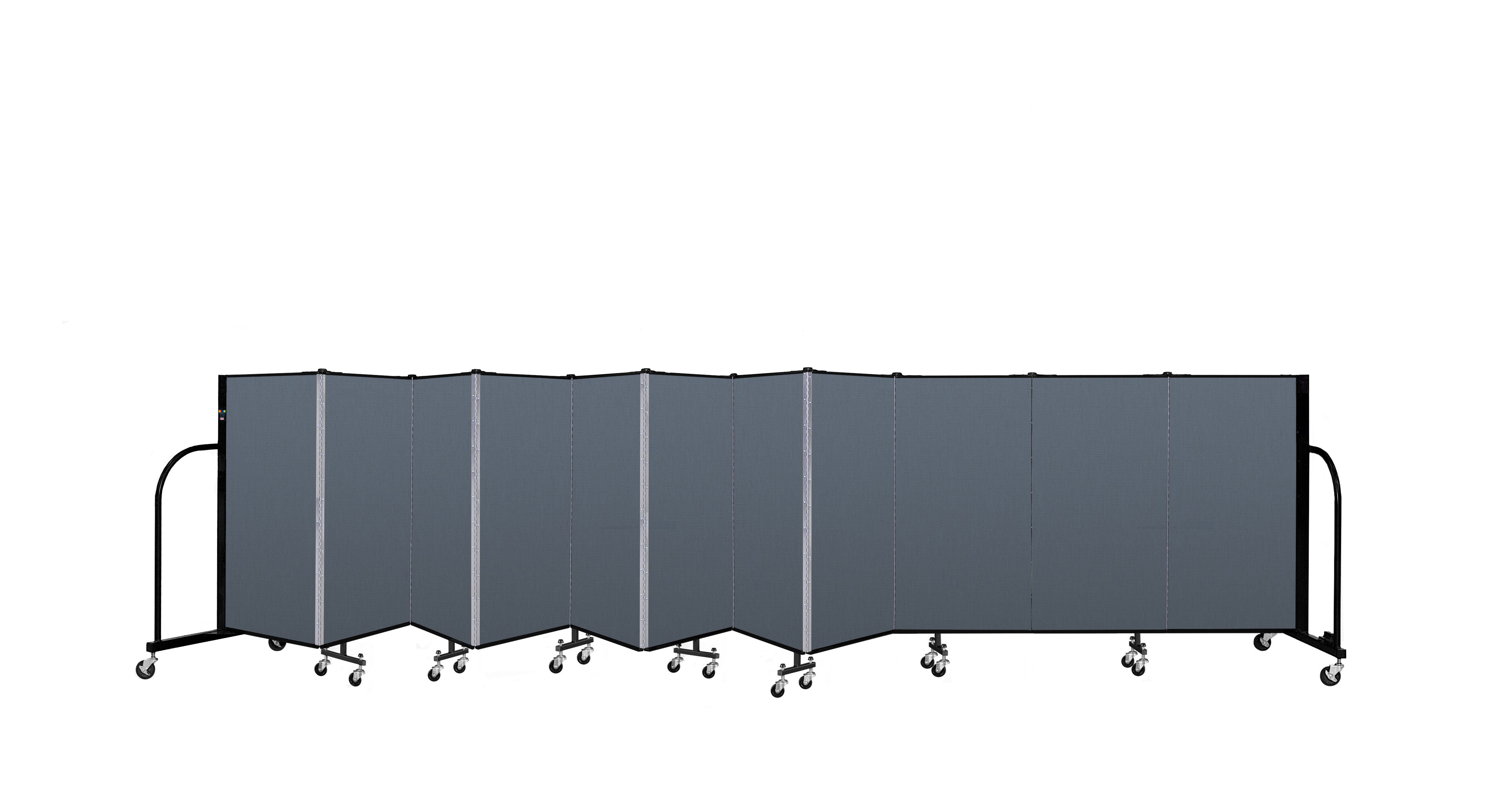 Signature Room Divider - 4'H x 20' 5"L - 11 Panel, Lake, Fabric
