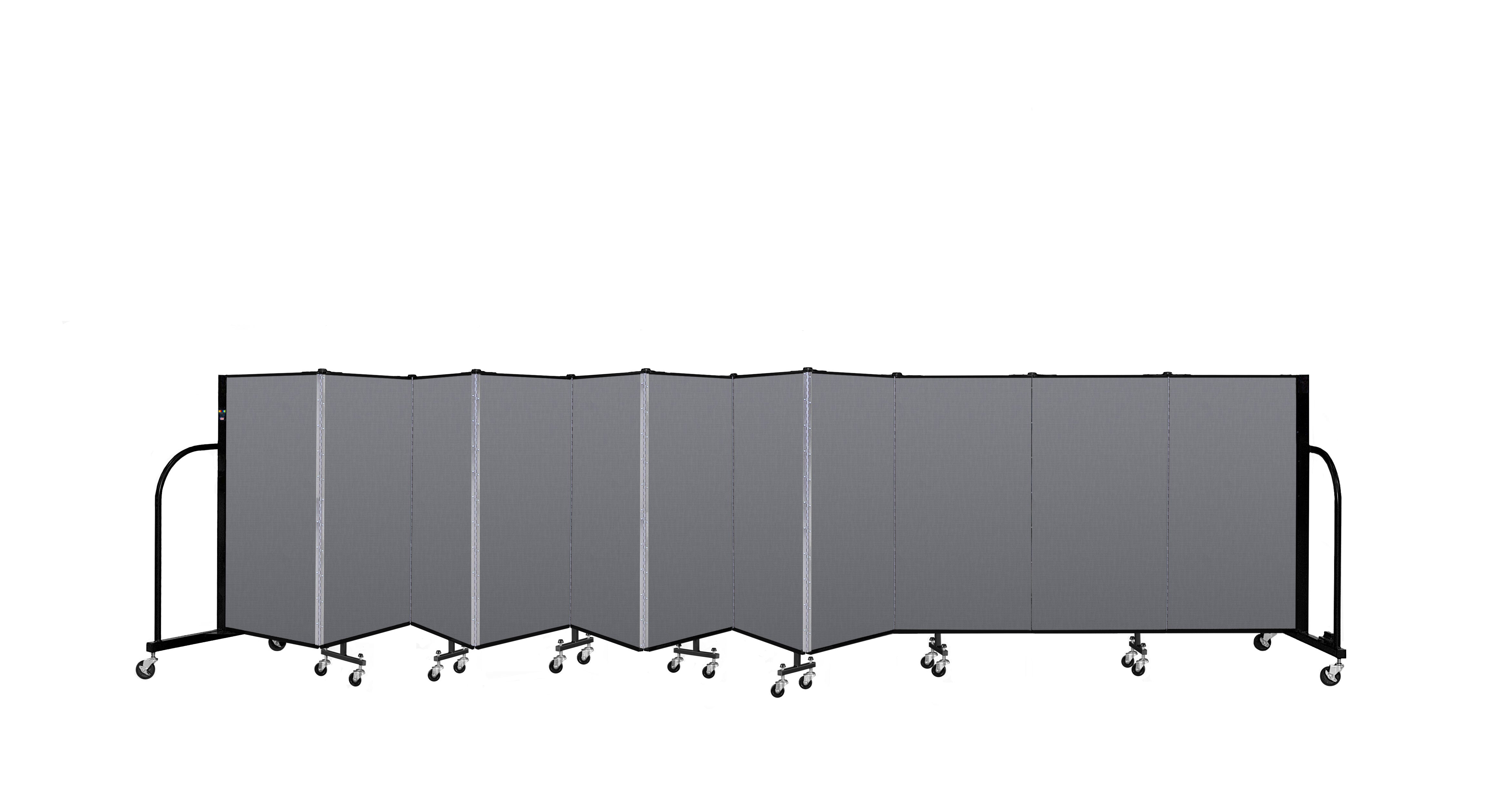 Signature Room Divider - 4'H x 20' 5"L - 11 Panel, Stone, Fabric