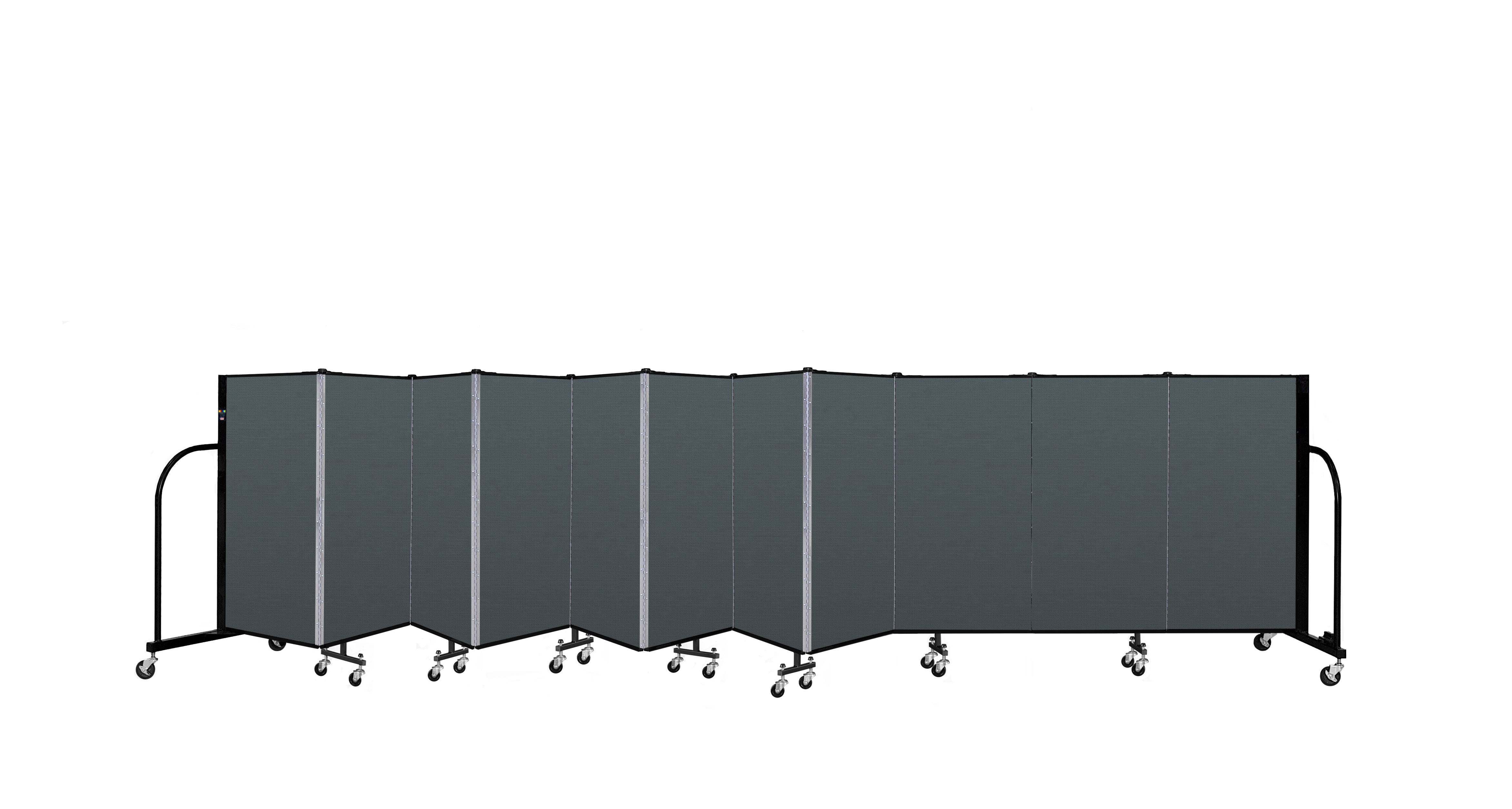 Signature Room Divider - 4'H x 20' 5"L - 11 Panel, Mallard, Fabric