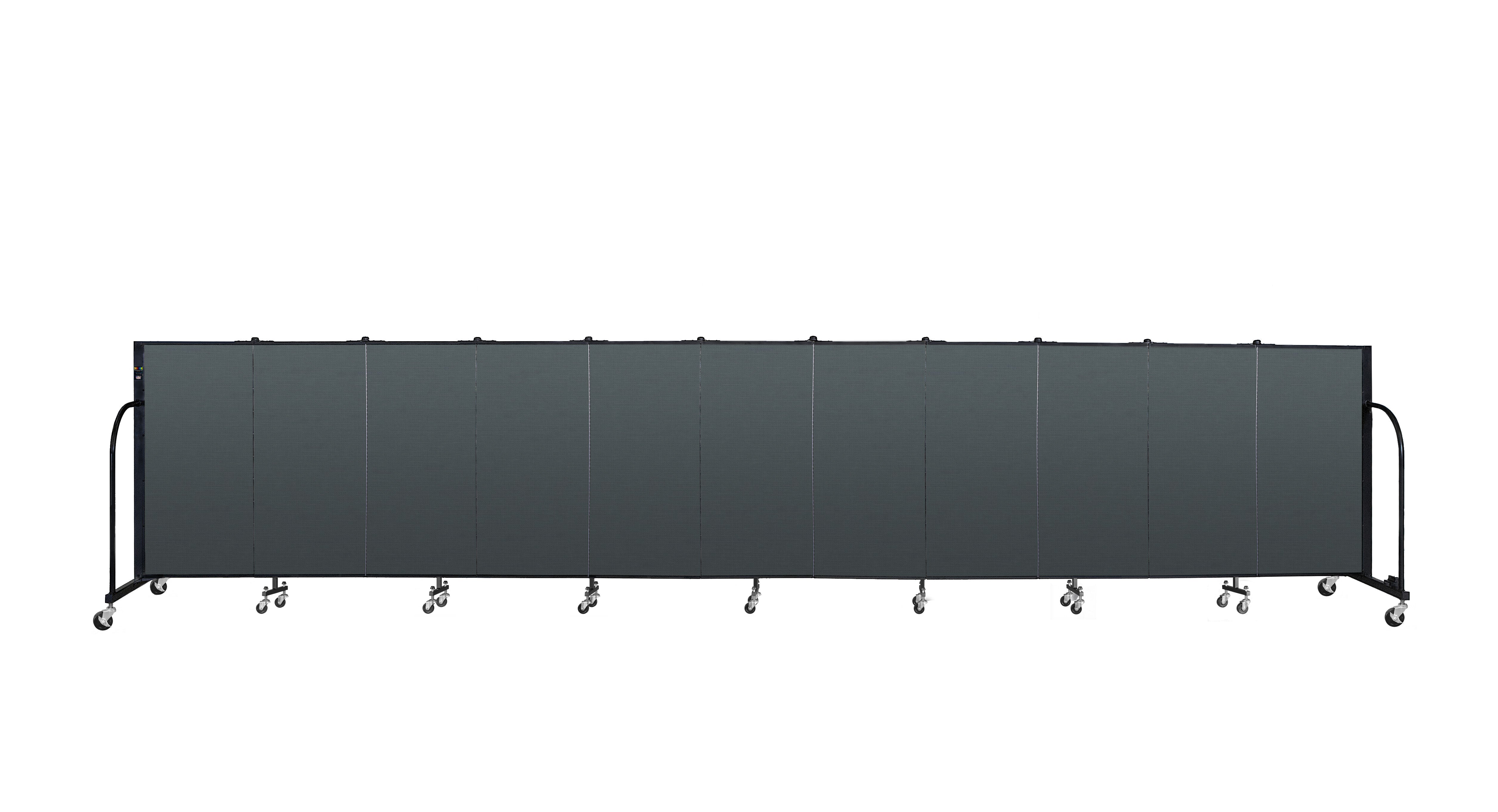 Signature Room Divider - 4'H x 20' 5"L - 11 Panel, Mallard, Fabric
