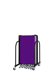 Signature Room Divider - 4'H x 20' 5"L - 11 Panel, Purple, Fabric