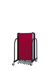 Signature Room Divider - 4'H x 20' 5"L - 11 Panel, Primary Red, Fabric