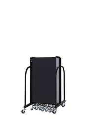 Signature Room Divider - 4'H x 20' 5"L - 11 Panel, Black, Fabric