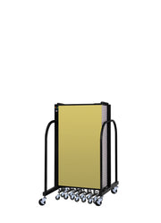 Signature Room Divider - 4'H x 20' 5"L - 11 Panel, Primary Yellow, Fabric