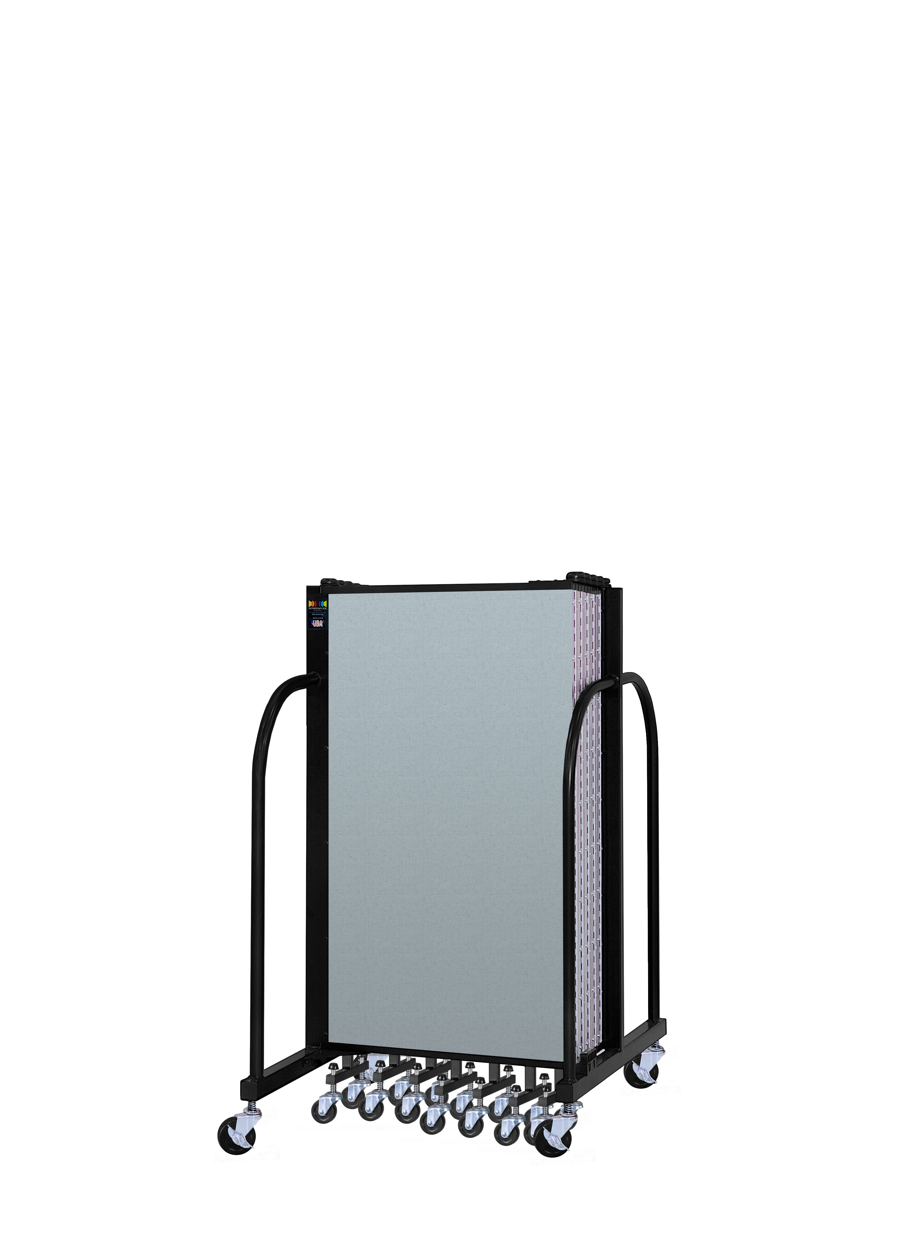Signature Room Divider - 4'H x 20' 5"L - 11 Panel, Blue Tide, Vinyl