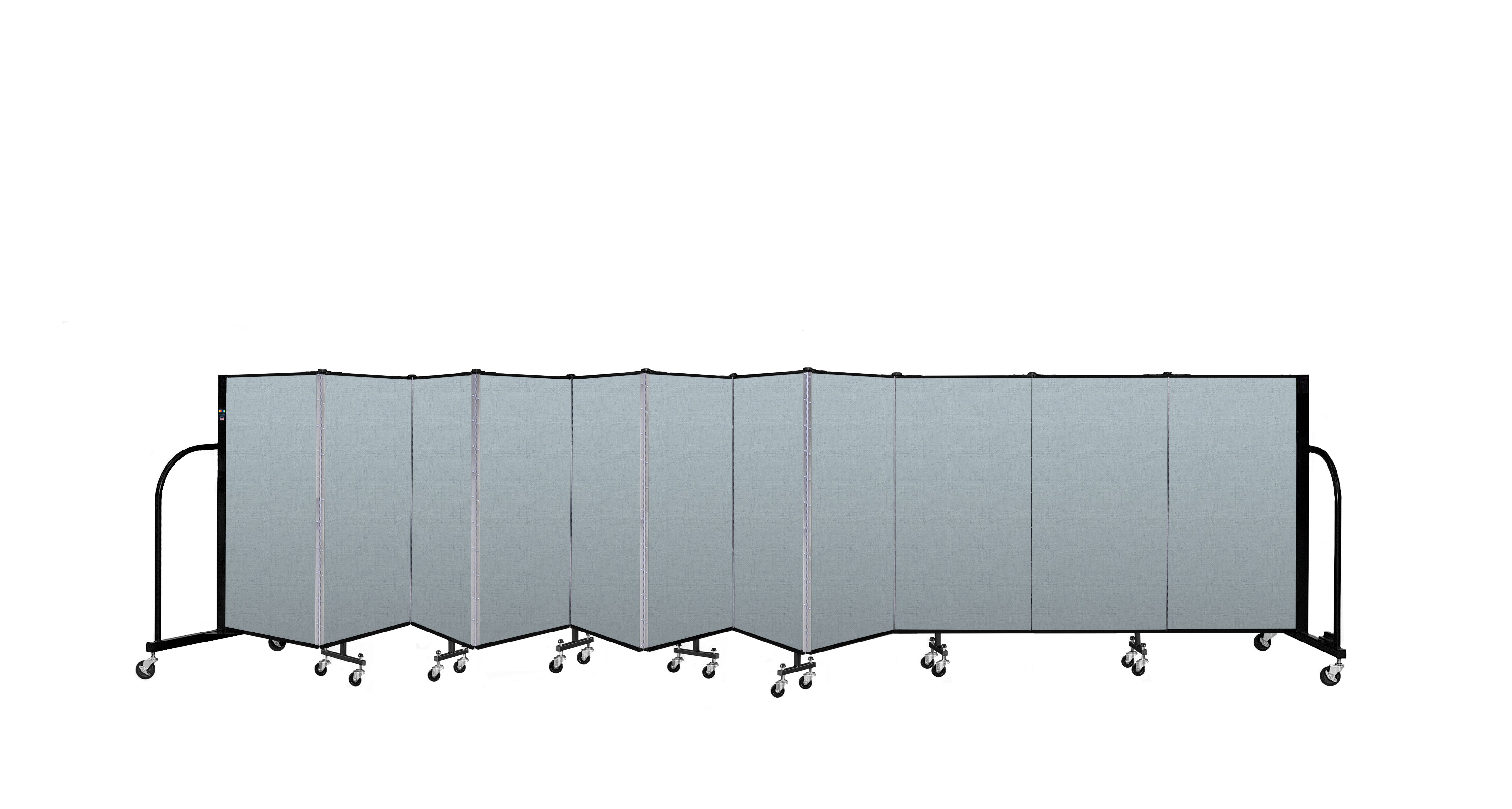 Signature Room Divider - 4'H x 20' 5"L - 11 Panel, Blue Tide, Vinyl